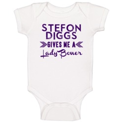 Stefon Diggs Gives Me A Lady Boner Minnesota Football Player Fan Baby Stefon Diggs Gives Me A Lady Boner Minnesota Football Player Fan Baby