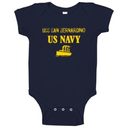 Uss San Bernardino Us Navy Ship Crew Baby One Piece Uss San Bernardino Us Navy Ship Crew Baby One Piece