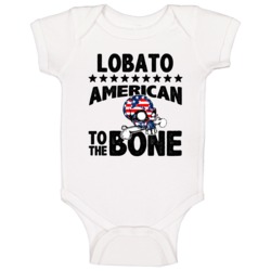 Lobato American To The Bone Cool Usa Name Baby One Piece Lobato American To The Bone Cool Usa Name Baby One Piece
