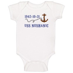 Uss Neshanic 15645 Anchor Navy Ship Baby One Piece Uss Neshanic 15645 Anchor Navy Ship Baby One Piece