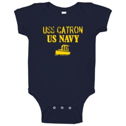 Uss Catron Us Navy Ship Crew Baby One Piece Uss Catron Us Navy Ship Crew Baby One Piece