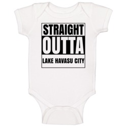 Straight Outta Lake Havasu City Arizona City Compton Parody Baby One P