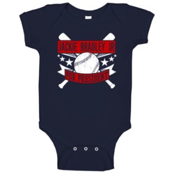 Jackie Bradley Jr For President Boston Baseball Player Funny Baby One 