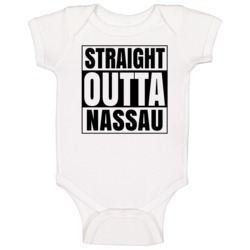 Straight Outta Nassau New York City Compton Parody Baby One Piece Straight Outta Nassau New York City Compton Parody Baby One Piece
