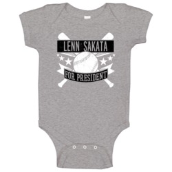 Lenn Sakata For President Baltimore Baseball Player Funny Baby One Pie Lenn Sakata For President Baltimore Baseball Player Funny Baby One Pie