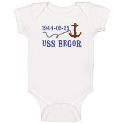 Uss Begor 16217 Anchor Navy Ship Baby One Piece Uss Begor 16217 Anchor Navy Ship Baby One Piece