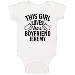 This Girl Loves Her Boyfriend Jeremy Cute Valentine Couple Gift Baby O This Girl Loves Her Boyfriend Jeremy Cute Valentine Couple Gift Baby O