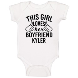 This Girl Loves Her Boyfriend Kyler Cute Valentine Couple Gift Baby On This Girl Loves Her Boyfriend Kyler Cute Valentine Couple Gift Baby On