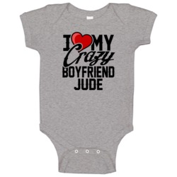 Heart Love My Crazy Boyfriend Jude Valentines Day Couples Gift Baby On Heart Love My Crazy Boyfriend Jude Valentines Day Couples Gift Baby On