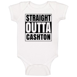 Straight Outta Cashton Wisconsin City Compton Parody Baby One Piece Straight Outta Cashton Wisconsin City Compton Parody Baby One Piece