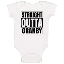 Straight Outta Granby Massachusetts City Compton Parody Baby One Piece Straight Outta Granby Massachusetts City Compton Parody Baby One Piece