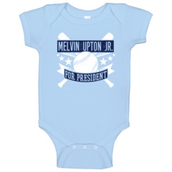 Melvin Upton Jr For President Tampa Bay Baseball Player Funny Baby One Melvin Upton Jr For President Tampa Bay Baseball Player Funny Baby One