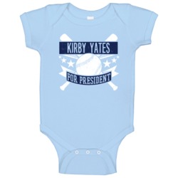 Kirby Yates For President Tampa Bay Baseball Player Funny Baby One Pie Kirby Yates For President Tampa Bay Baseball Player Funny Baby One Pie