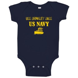 Uss Brinkley Bass Us Navy Ship Crew Baby One Piece Uss Brinkley Bass Us Navy Ship Crew Baby One Piece