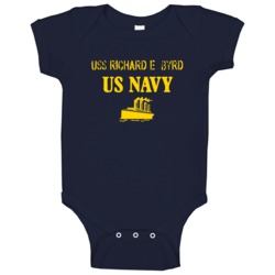 Uss Richard E Byrd Us Navy Ship Crew Baby One Piece Uss Richard E Byrd Us Navy Ship Crew Baby One Piece