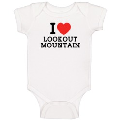 Classic I Heart Lookout Mountain Popular Golf Course Fan Baby One Piec Classic I Heart Lookout Mountain Popular Golf Course Fan Baby One Piec