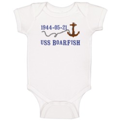 Uss Boarfish 16213 Anchor Navy Ship Baby One Piece Uss Boarfish 16213 Anchor Navy Ship Baby One Piece