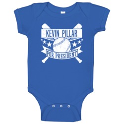 Kevin Pillar For President Toronto Baseball Player Funny Baby One Piec Kevin Pillar For President Toronto Baseball Player Funny Baby One Piec