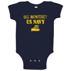 Uss Monterey Us Navy Ship Crew Baby One Piece Uss Monterey Us Navy Ship Crew Baby One Piece