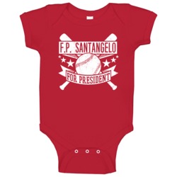 Fp Santangelo For President Washington Baseball Player Funny Baby One Fp Santangelo For President Washington Baseball Player Funny Baby One