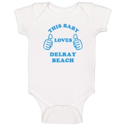 Delray Beach Usa This Guy Loves Baby One Piece Delray Beach Usa This Guy Loves Baby One Piece