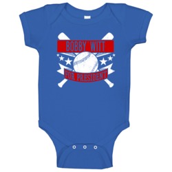 Bobby Witt For President Texas Baseball Player Funny Baby One Piece Bobby Witt For President Texas Baseball Player Funny Baby One Piece