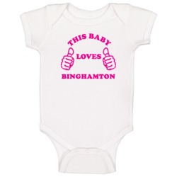 Binghamton Usa This Girl Loves Baby One Piece Binghamton Usa This Girl Loves Baby One Piece