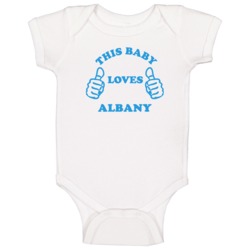 Albany Usa This Guy Loves Baby One Piece Albany Usa This Guy Loves Baby One Piece