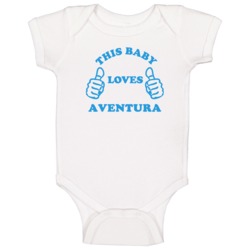 Aventura Usa This Guy Loves Baby One Piece Aventura Usa This Guy Loves Baby One Piece
