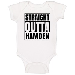 Straight Outta Hamden Connecticut City Compton Parody Baby One Piece Straight Outta Hamden Connecticut City Compton Parody Baby One Piece