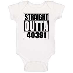 Straight Outta 40391 Winchester Kentucky Compton Parody Baby One Piece Straight Outta 40391 Winchester Kentucky Compton Parody Baby One Piece