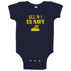 Uss N-1 Us Navy Ship Crew Baby One Piece Uss N-1 Us Navy Ship Crew Baby One Piece