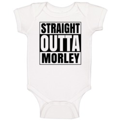 Straight Outta Morley Michigan City Compton Parody Baby One Piece Straight Outta Morley Michigan City Compton Parody Baby One Piece