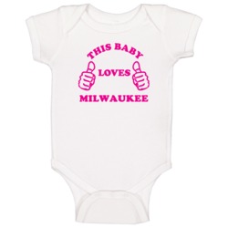 Milwaukee Usa This Girl Loves Baby One Piece Milwaukee Usa This Girl Loves Baby One Piece