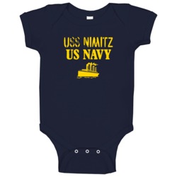 Uss Nimitz Us Navy Ship Crew Baby One Piece Uss Nimitz Us Navy Ship Crew Baby One Piece