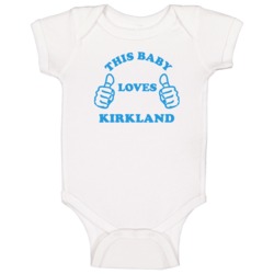 Kirkland Usa This Guy Loves Baby One Piece Kirkland Usa This Guy Loves Baby One Piece