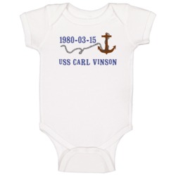 Uss Carl Vinson 29295 Anchor Navy Ship Baby One Piece Uss Carl Vinson 29295 Anchor Navy Ship Baby One Piece