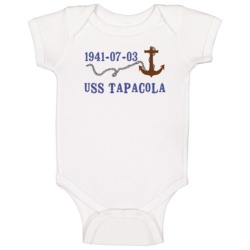 Uss Tapacola 15160 Anchor Navy Ship Baby One Piece Uss Tapacola 15160 Anchor Navy Ship Baby One Piece