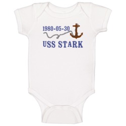 Uss Stark 29371 Anchor Navy Ship Baby One Piece Uss Stark 29371 Anchor Navy Ship Baby One Piece