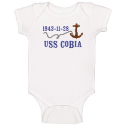 Uss Cobia 16038 Anchor Navy Ship Baby One Piece Uss Cobia 16038 Anchor Navy Ship Baby One Piece