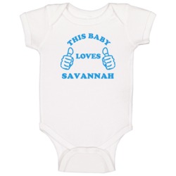 Savannah Usa This Guy Loves Baby One Piece Savannah Usa This Guy Loves Baby One Piece