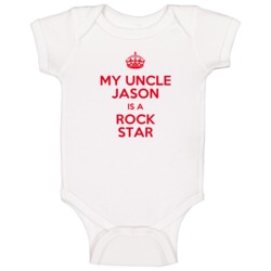 Jason My Uncle Is A Rock Star Bodysuit Baby One Piece Jason My Uncle Is A Rock Star Bodysuit Baby One Piece