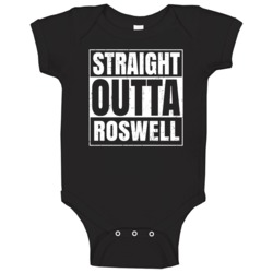 Straight Outta Roswell High School Funny Compton Parody Baby One Piece Straight Outta Roswell High School Funny Compton Parody Baby One Piece