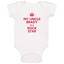 Brady My Uncle Is A Rock Star Bodysuit Baby One Piece Brady My Uncle Is A Rock Star Bodysuit Baby One Piece