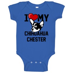 Chester Chihuahua I Love My Heart Best Friend Lover Baby One Piece Chester Chihuahua I Love My Heart Best Friend Lover Baby One Piece