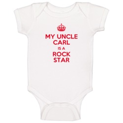 Carl My Uncle Is A Rock Star Bodysuit Baby One Piece Carl My Uncle Is A Rock Star Bodysuit Baby One Piece