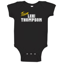 Team Lexi Thompson Cool Pro Golf Fan Baby One Piece Team Lexi Thompson Cool Pro Golf Fan Baby One Piece
