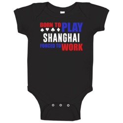 Born To Play Shanghai Card Games Baby One Piece Born To Play Shanghai Card Games Baby One Piece