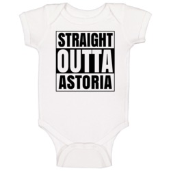 Straight Outta Astoria Oregon City Compton Parody Baby One Piece Straight Outta Astoria Oregon City Compton Parody Baby One Piece