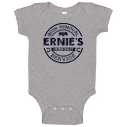 Ernie's Beer Removal Service Personalized Party Baby One Piece Ernie's Beer Removal Service Personalized Party Baby One Piece